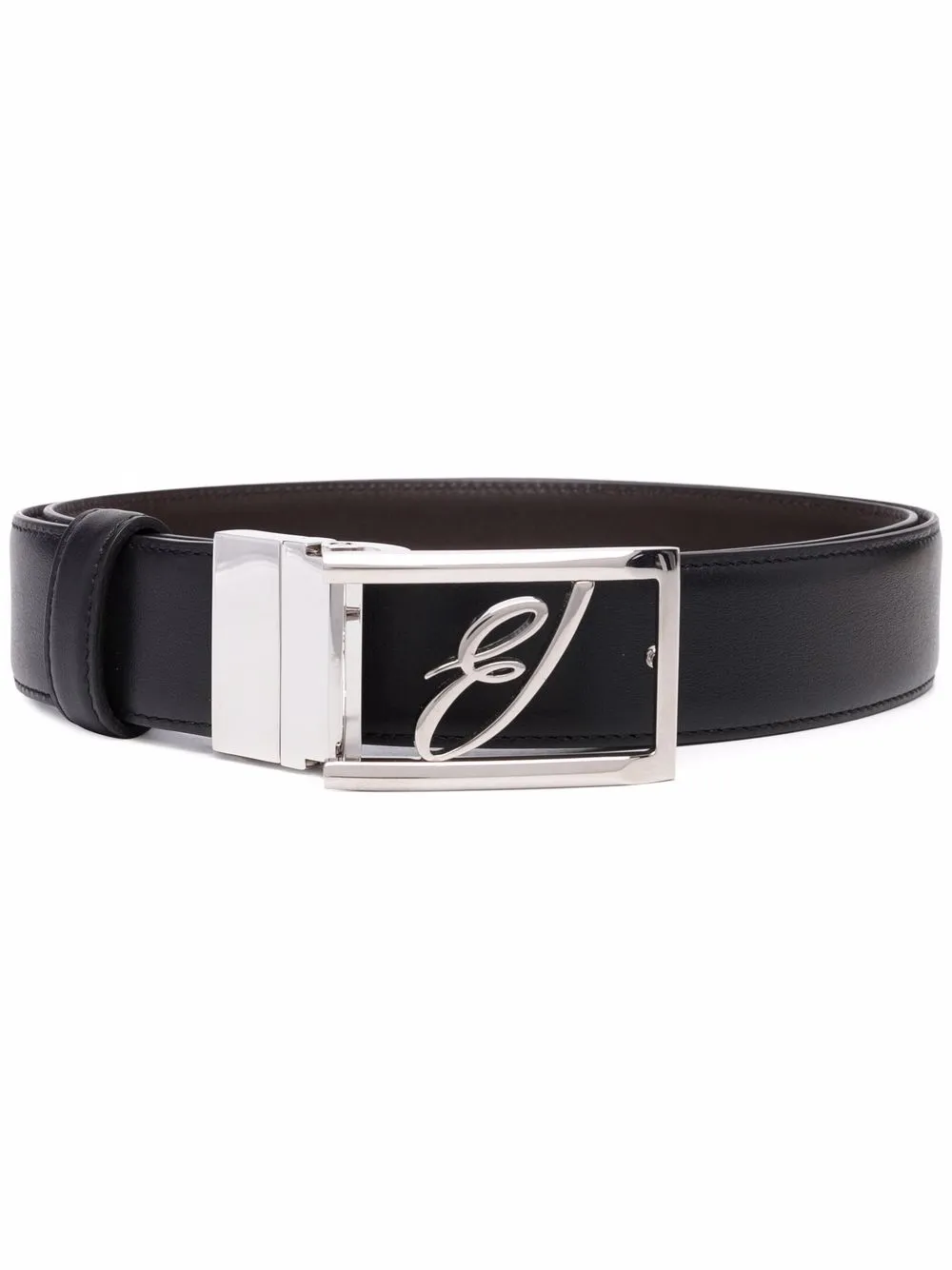 

Ремень с логотипом Brioni, черный