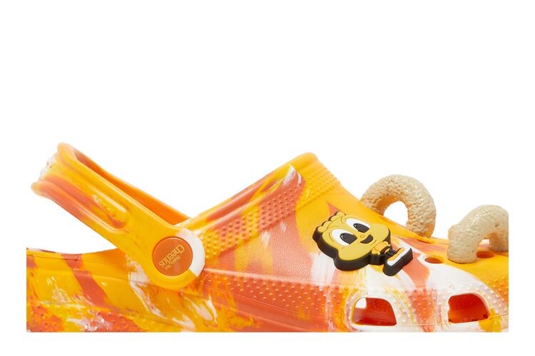 Кроссовки Crocs Honey Nut Cheerios x Classic Clog Kids Rise N’ Style, оранжевый — фото 2
