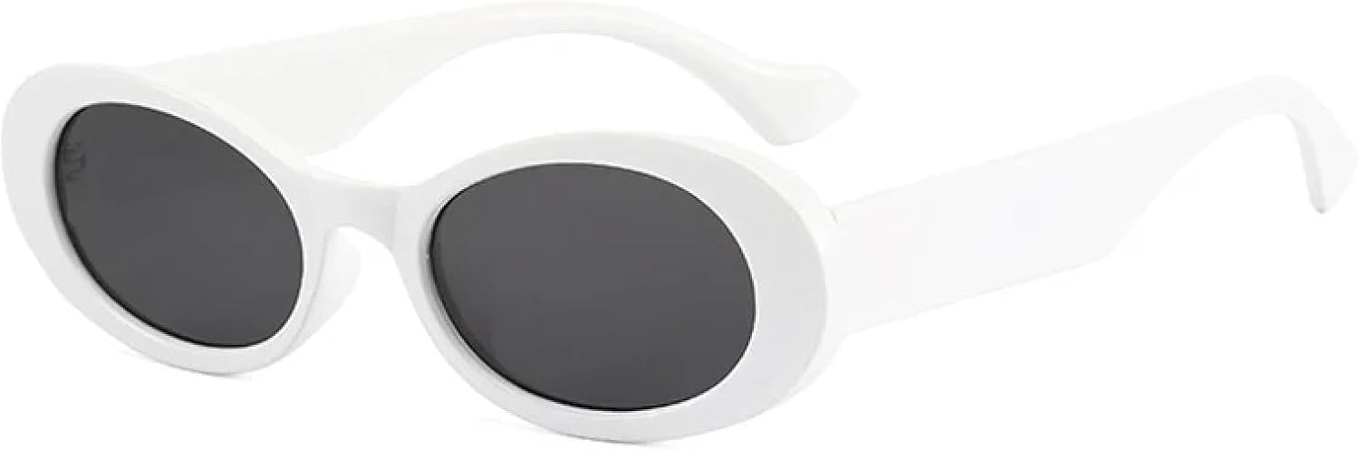 

Солнцезащитные очки с защитой от УФ-излучения UV400 | Овальная маленькая оправа, женские, черные, желтые, круглые | Для женщин и мужчин, для занятий спортом на открытом воздухе и вождения DSVIGF, C3white-black