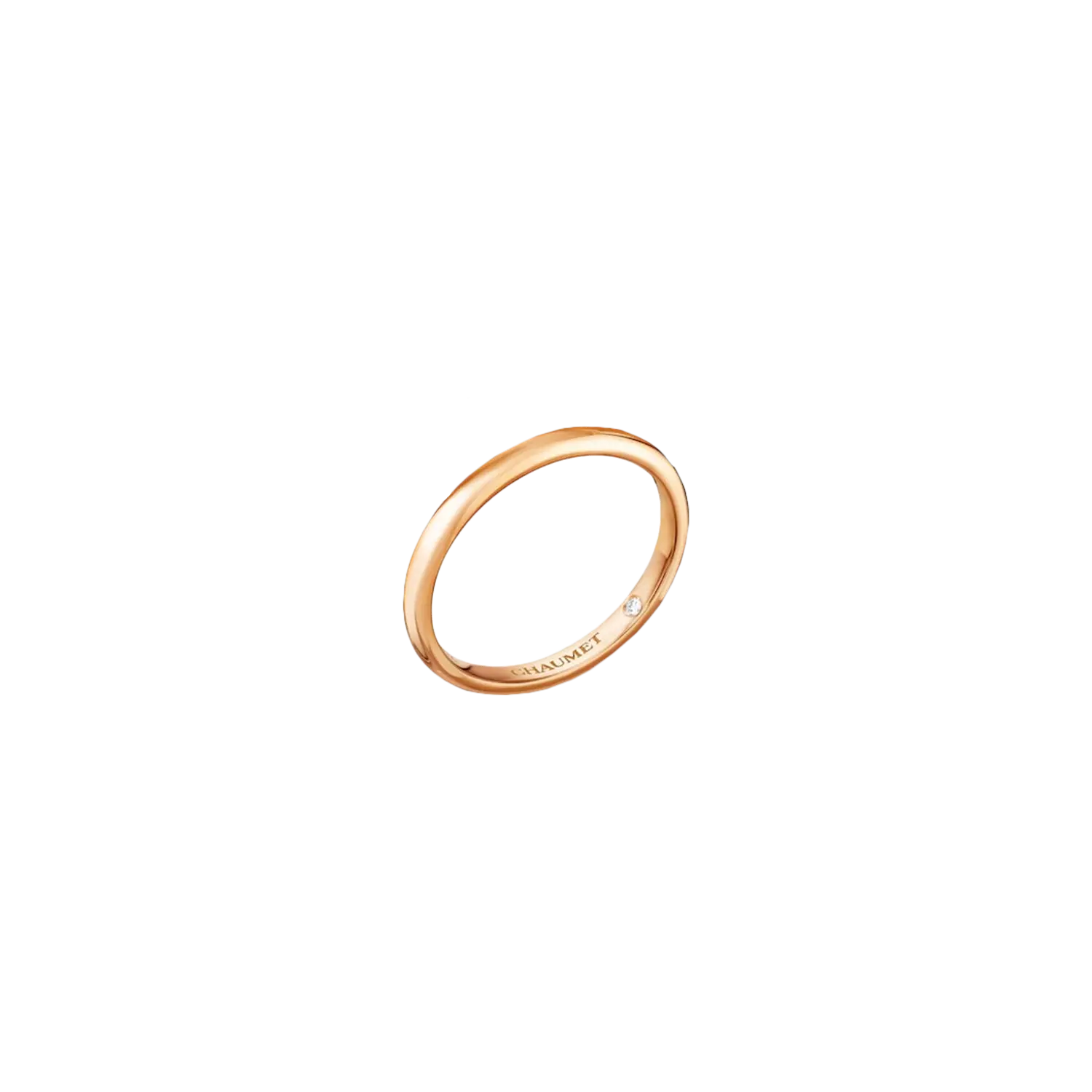 

Кольцо Chaumet Les eternelles de classiques из розового золота с секретным бриллиантом