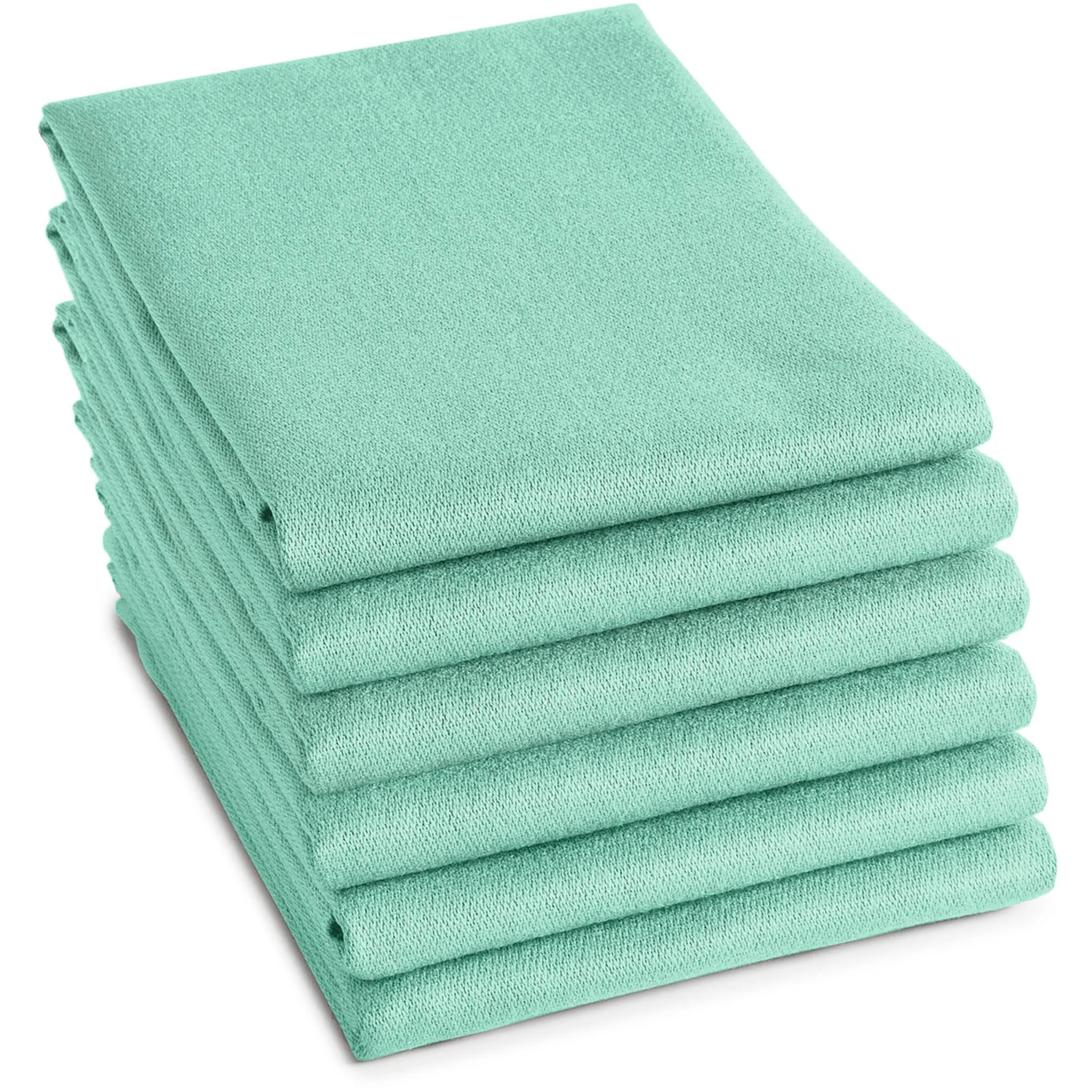 

Кухонное полотенце DDDDD «Логотип из 100% хлопка, 60х65 см», (комплект, 6 шт.), жаккардовая ткань, очень впитывающая и прочная, цвет pastel green