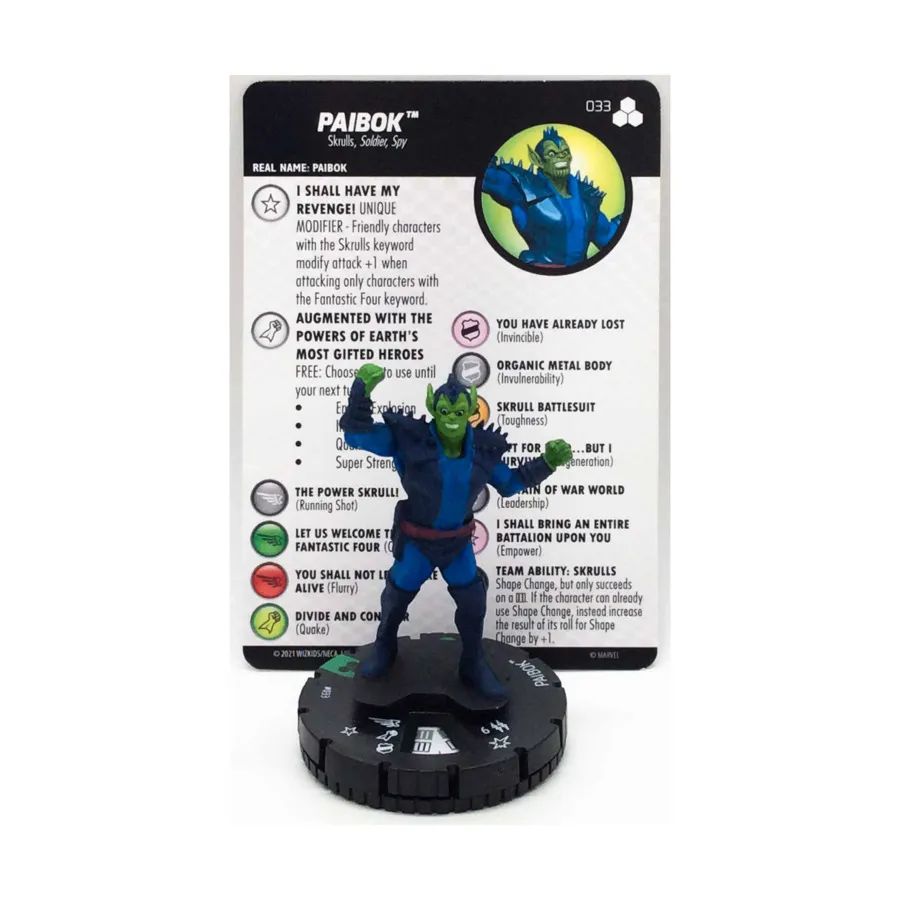 

Пайбок (Ю), Marvel HeroClix - Fantastic Four Future Foundation- Singles