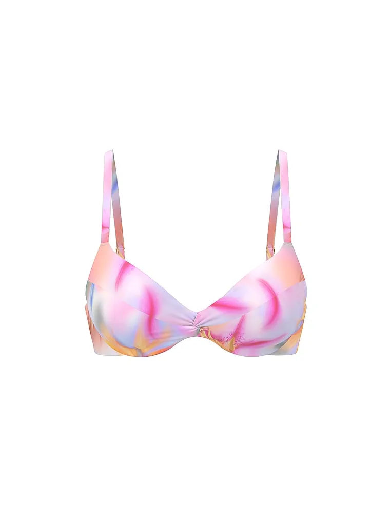 Верхняя часть бикини Essential Twist, пуш-ап Victoria'S Secret Swim, тропическая лилия, розовый — фото 3