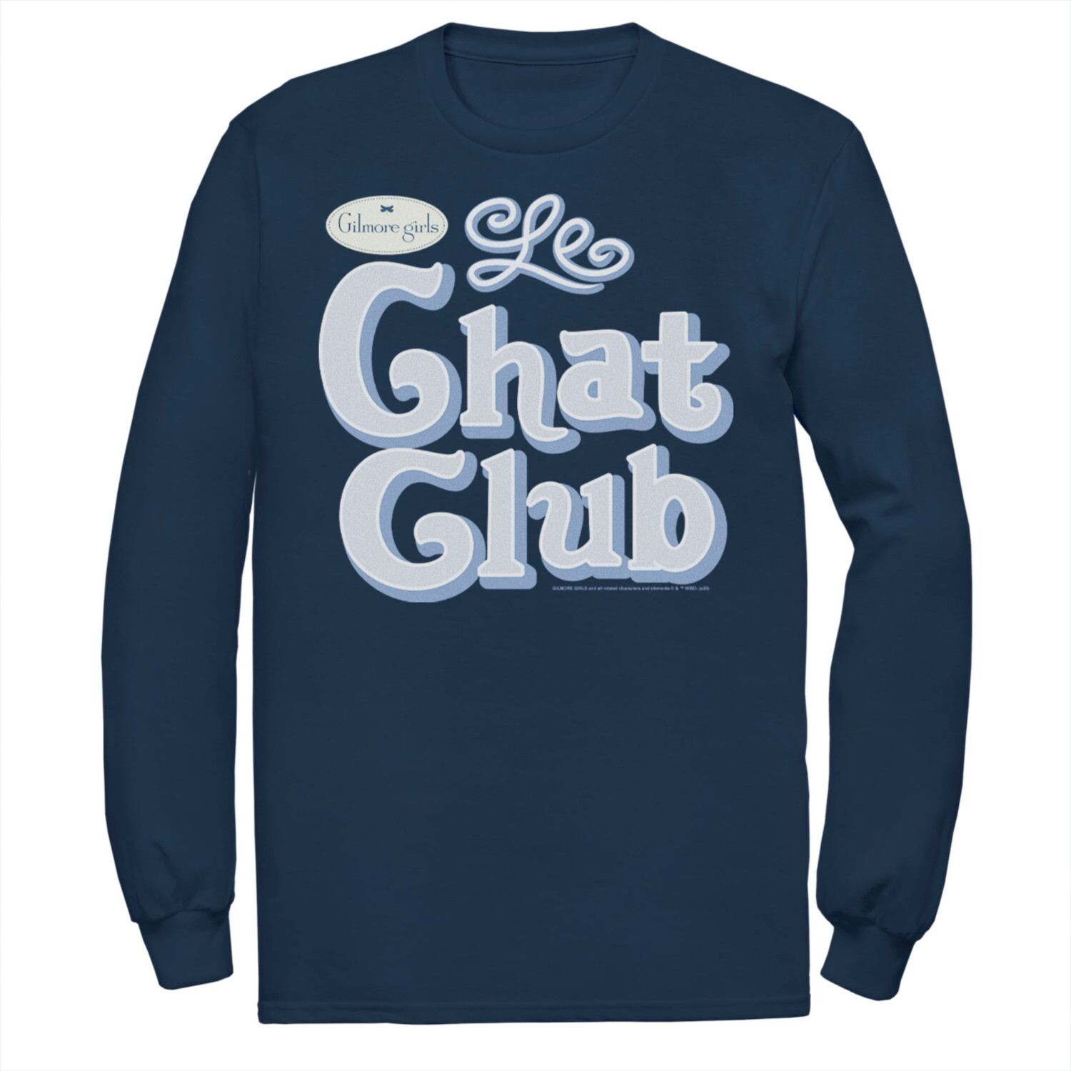 

Мужская футболка с логотипом Gilmore Girls Le Chat Club Licensed Character