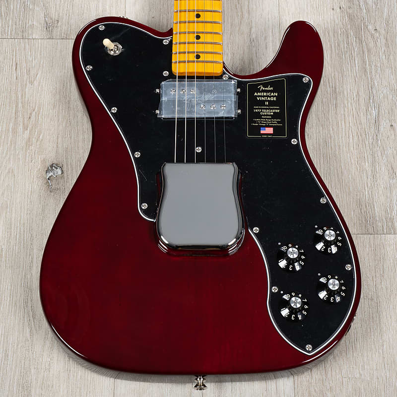 

Электрогитара Fender American Vintage II 1977 Telecaster Custom Guitar, Maple Fretboard, Wine