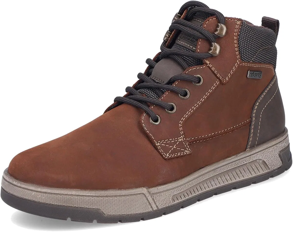 Мужские ботинки Rieker 36040 на шнуровке, Brown 23