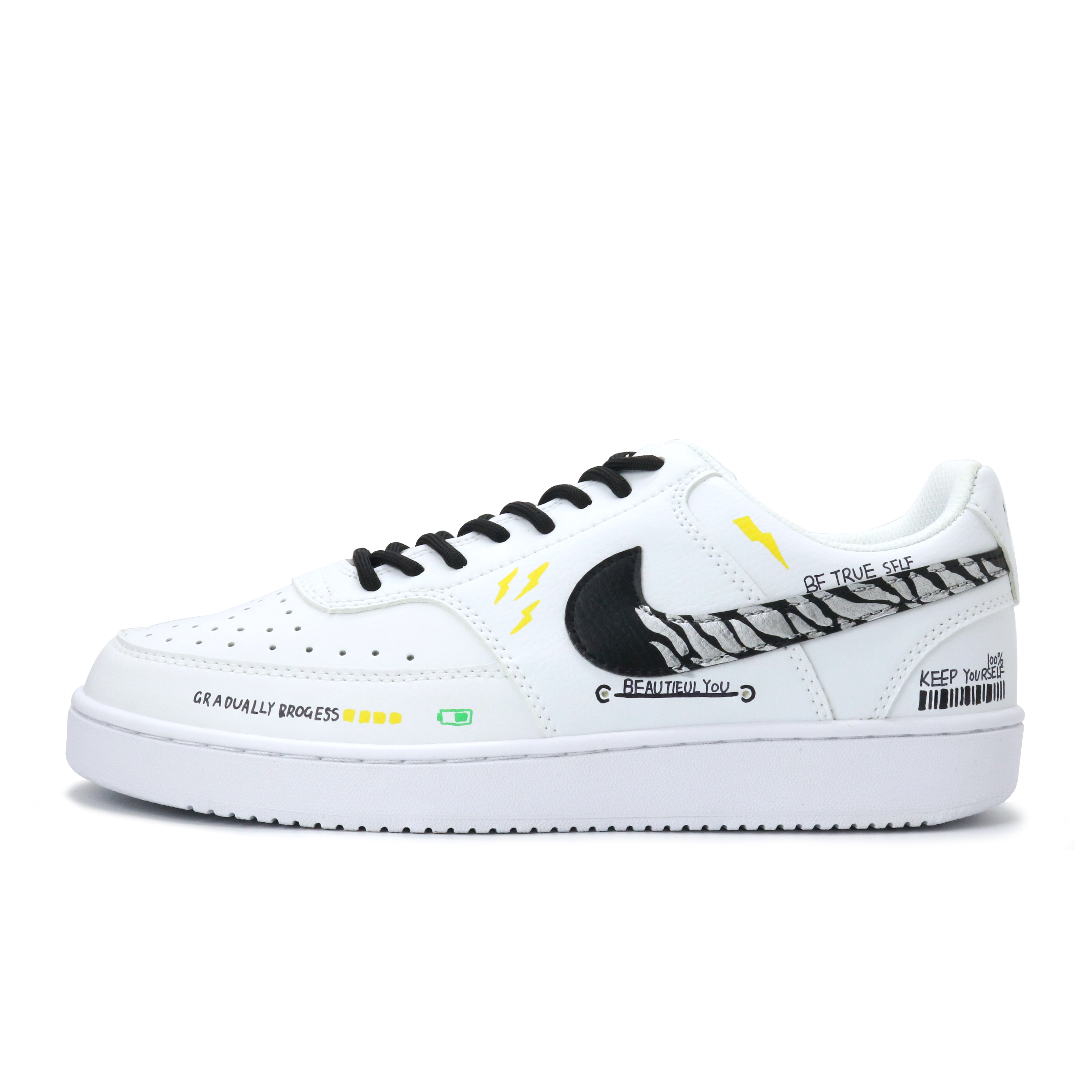 

Кроссовки для скейтбординга Court Vision 1, мужские, низкие, зеленые Nike, Silver White