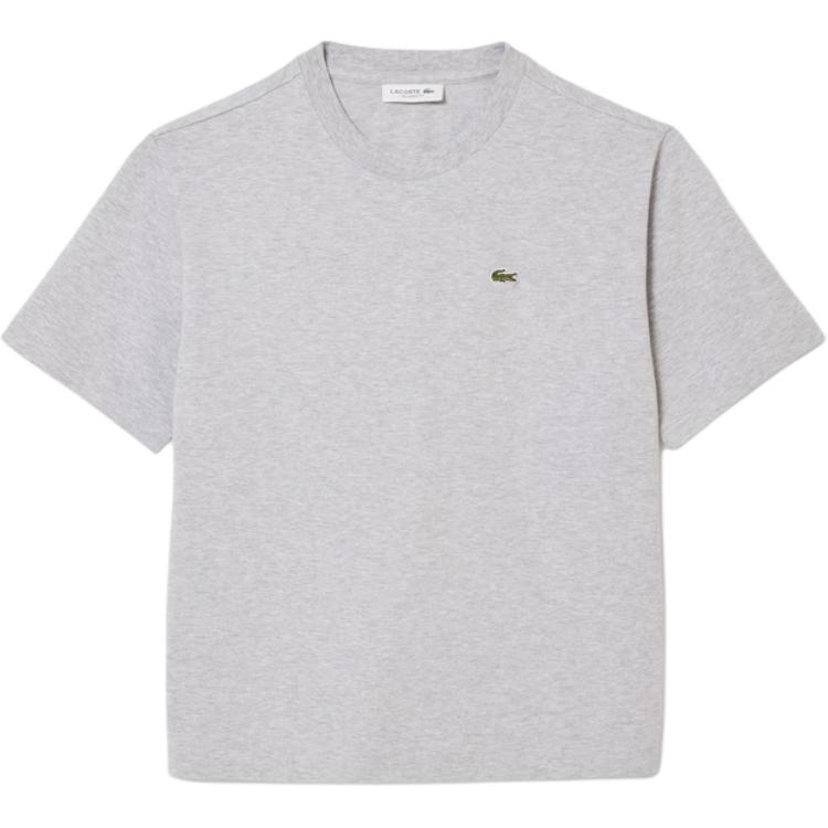 

Футболка с ребристым воротником-поло LACOSTE, серый