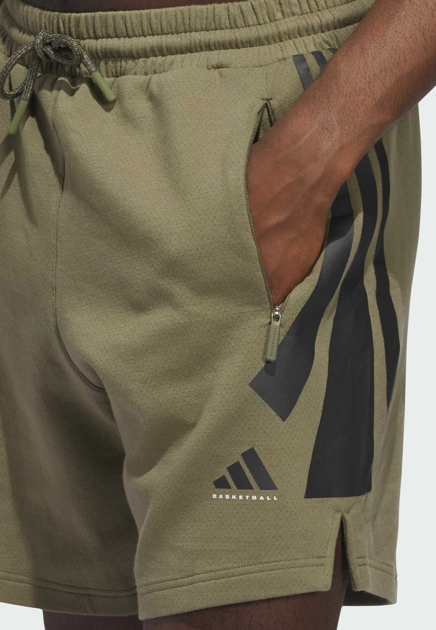 Спортивные шорты Adidas Performance Sports shorts, Olive Strata/Olive — фото 4