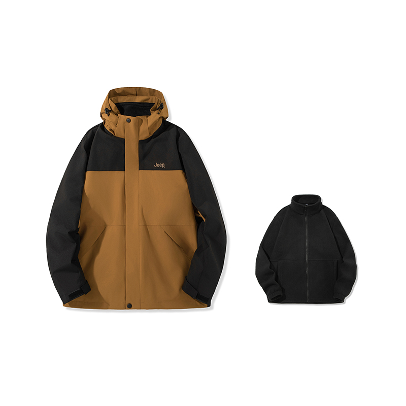

Jeep Ветровка из коллекции для отдыха Тренч унисекс, Coffee Brown (Double-Layer)