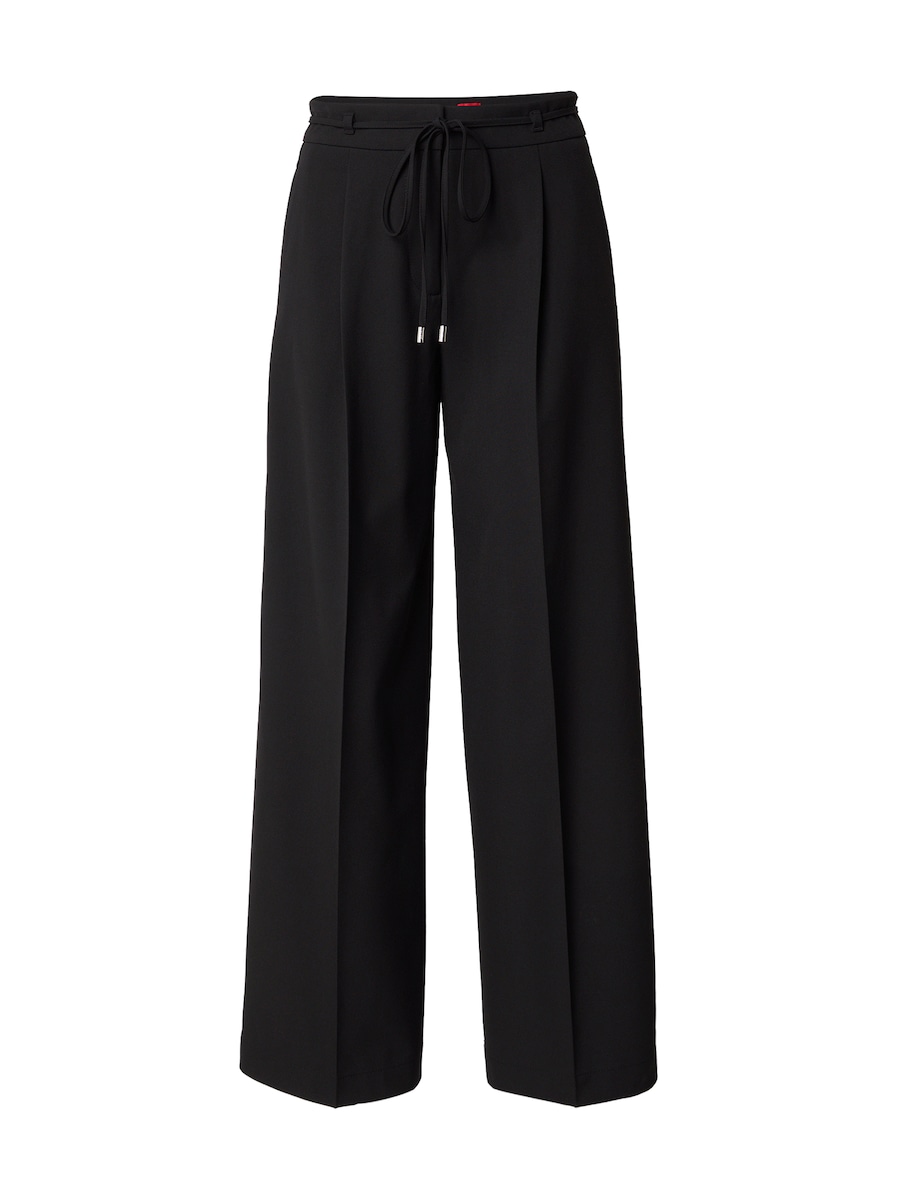 

Широкие брюки со складками спереди HUGO Haminde, черный