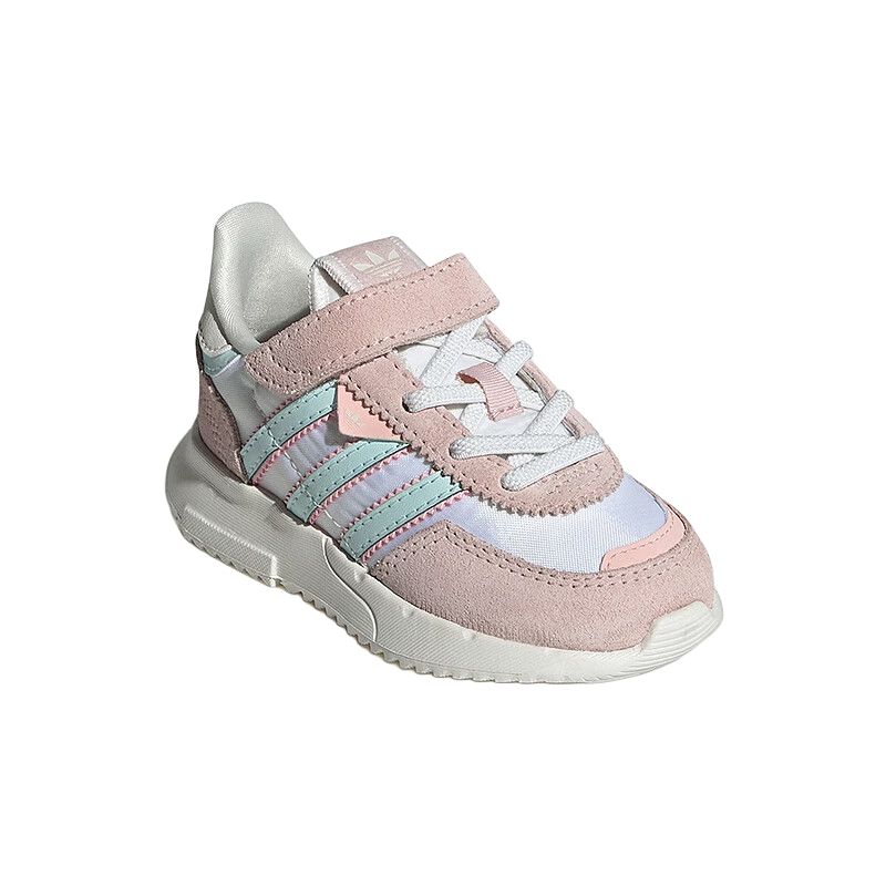 Антискользящие износостойкие низкие кроссовки Retropy F2 для малышей Adidas Originals, розовый/белый — фото 2