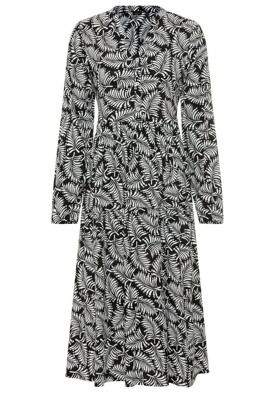 

LAURA SCOTT Платье-рубашка в черном цвете