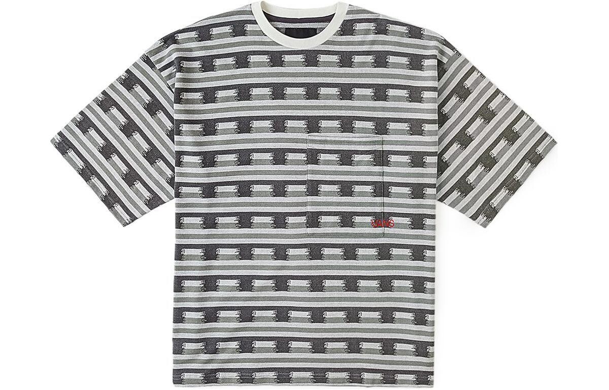 

Футболка унисекс серые полосы Vans, цвет Gray Stripes