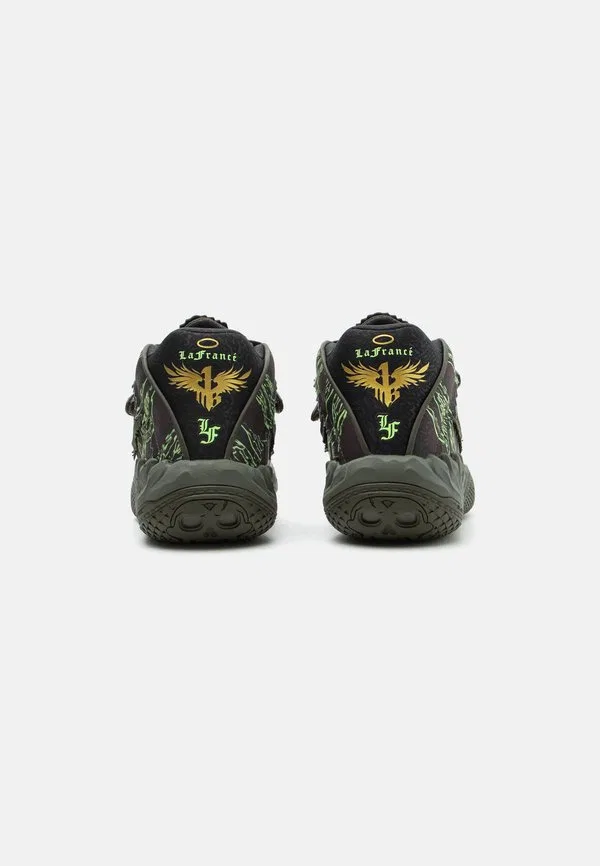 Баскетбольные кроссовки mb 05 камуфляжная Puma, Dark Olive/Fizzy Light/Black — фото 3