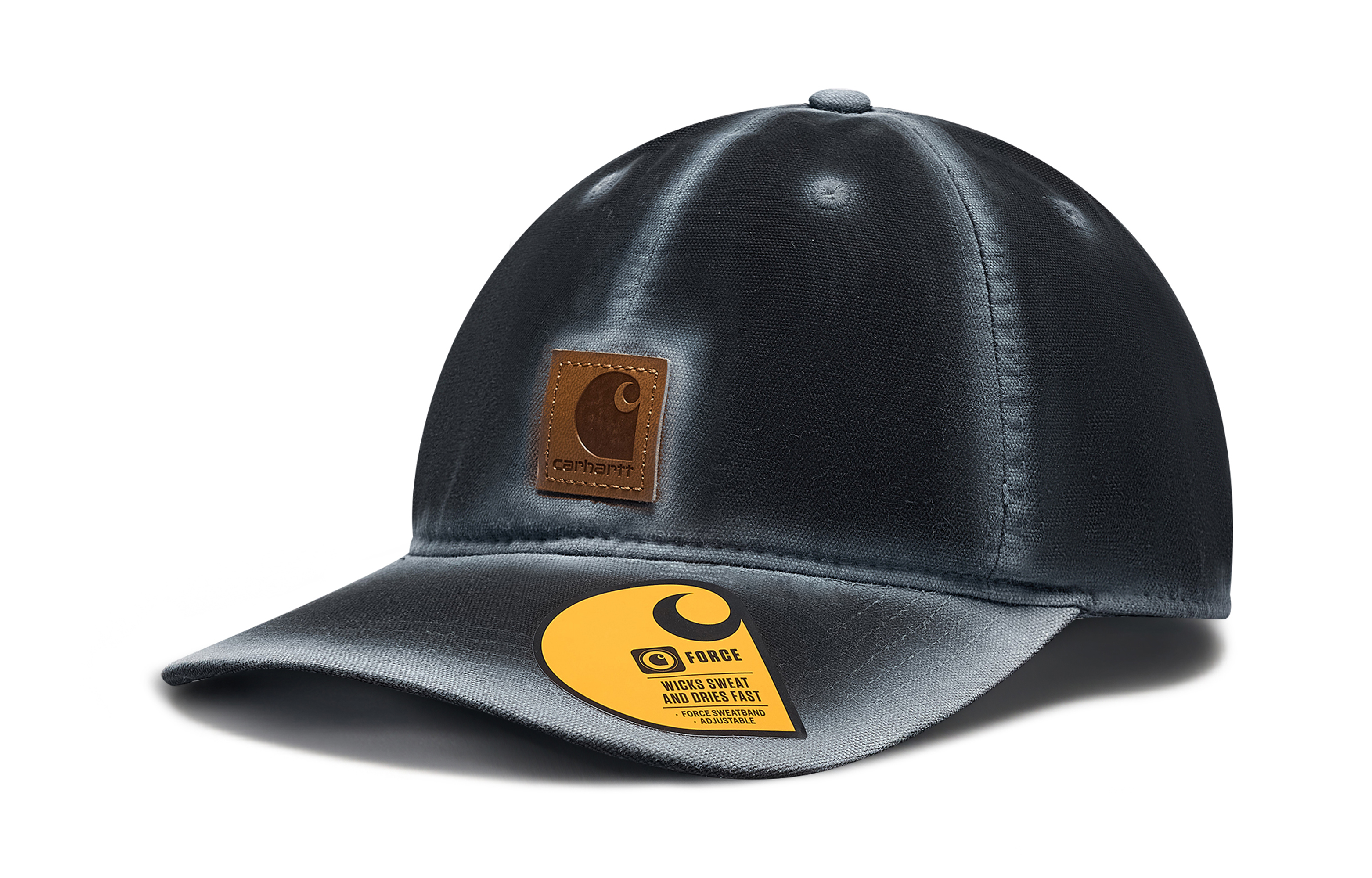 

Carhartt Хлопковая бейсболка унисекс черно-белая, Black