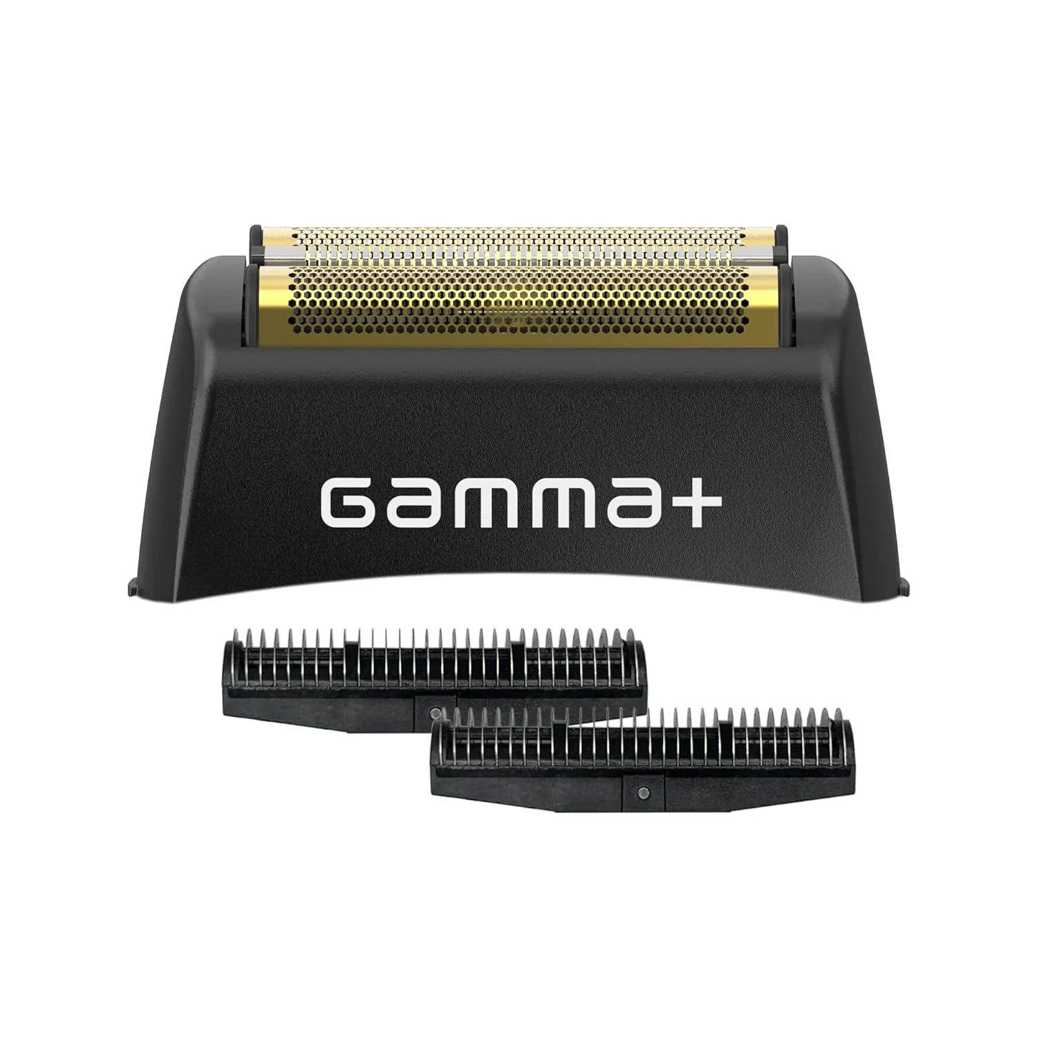 Сменная головка GAMMA+ с золотистой титановой фольгой и набор из 2 режущих лезвий из нержавеющей стали Echo Cutters, совместимых с бритвой Gamma+ Boosted.