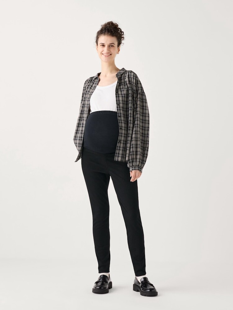 

Ультраэластичные леггинсы для беременных Uniqlo, черный