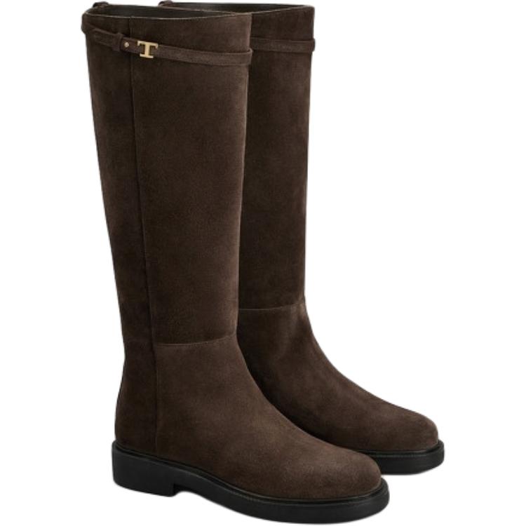 Бессмертные высокие ботинки до колена Women's Brown TOD'S, Original Shoe Box Included — фото 4