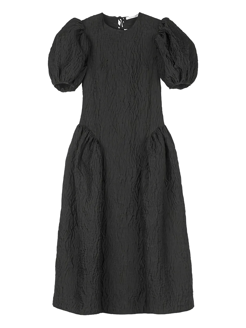 

Платье балахон с простеганными рукавами-пуфф Cecilie Bahnsen, черный