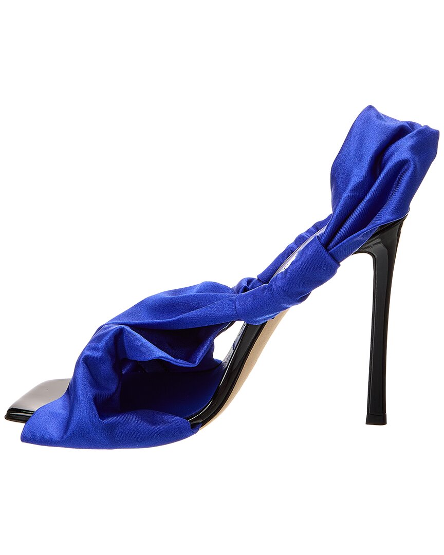 Сандалии Jimmy Choo Neoma 110 из джерси и лака, синий — фото 2