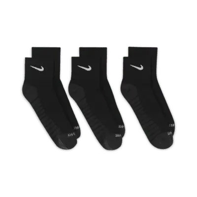 Носки Nike Everyday Max Cushioned Training Ankle (3 шт), черный/антрацит/белый — фото 3