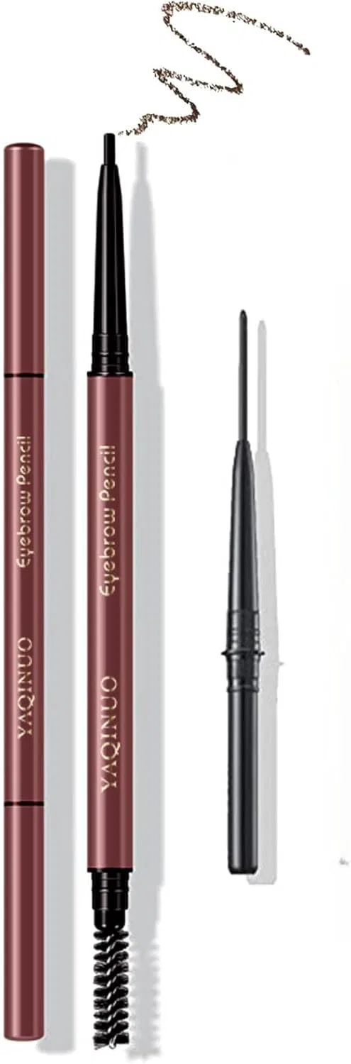 Карандаш для бровей Unyoke Extra Fine 1.5mm, коричневый, с запасным стержнем