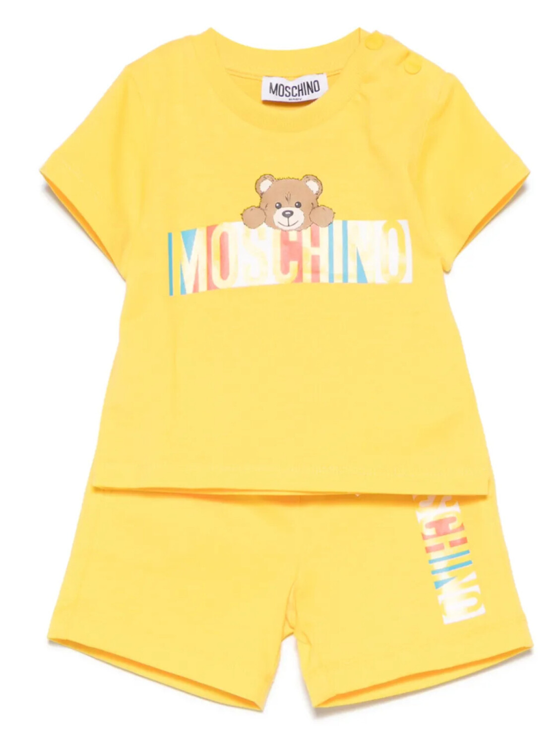 

Moschino Kids Teddy Bear короткий комплект, желтый