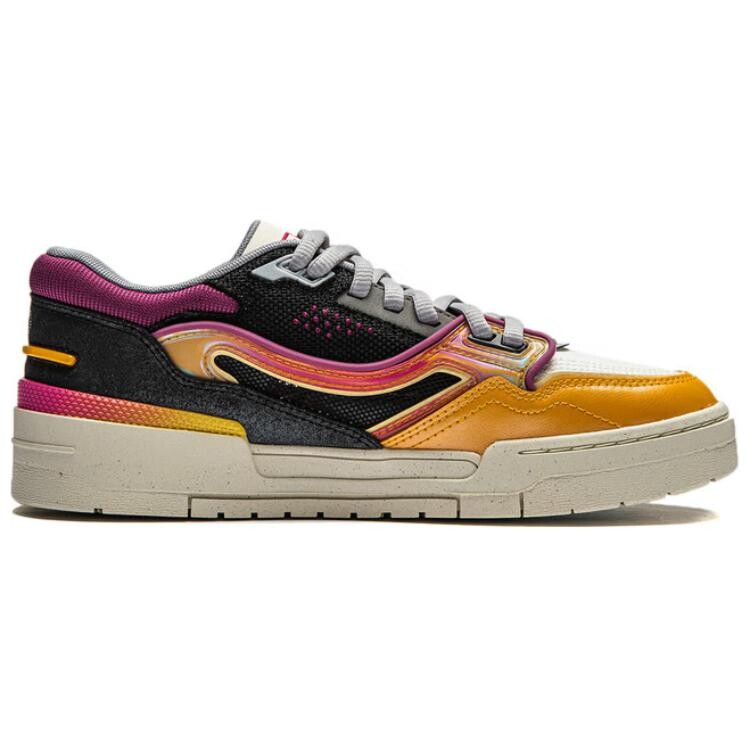 Кроссовки LINING 001 BTC Skateboarding Shoes Men Low-top Sub-orange/black/milky White, белый — фото 2