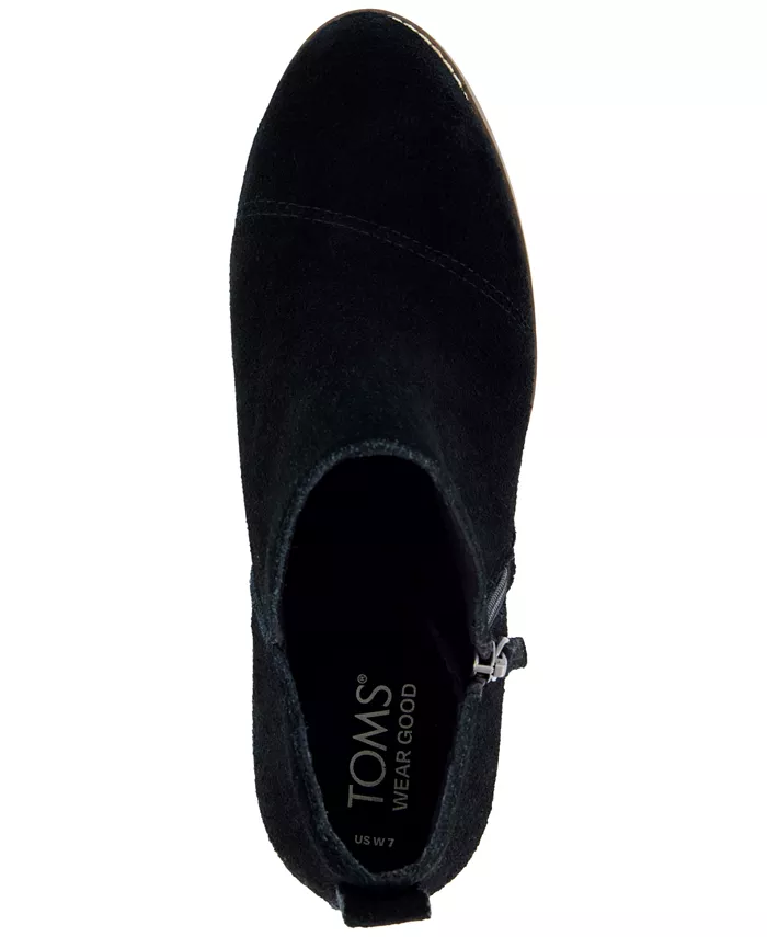 Женские ботильоны Goldie на платформе Toms, черный — фото 4