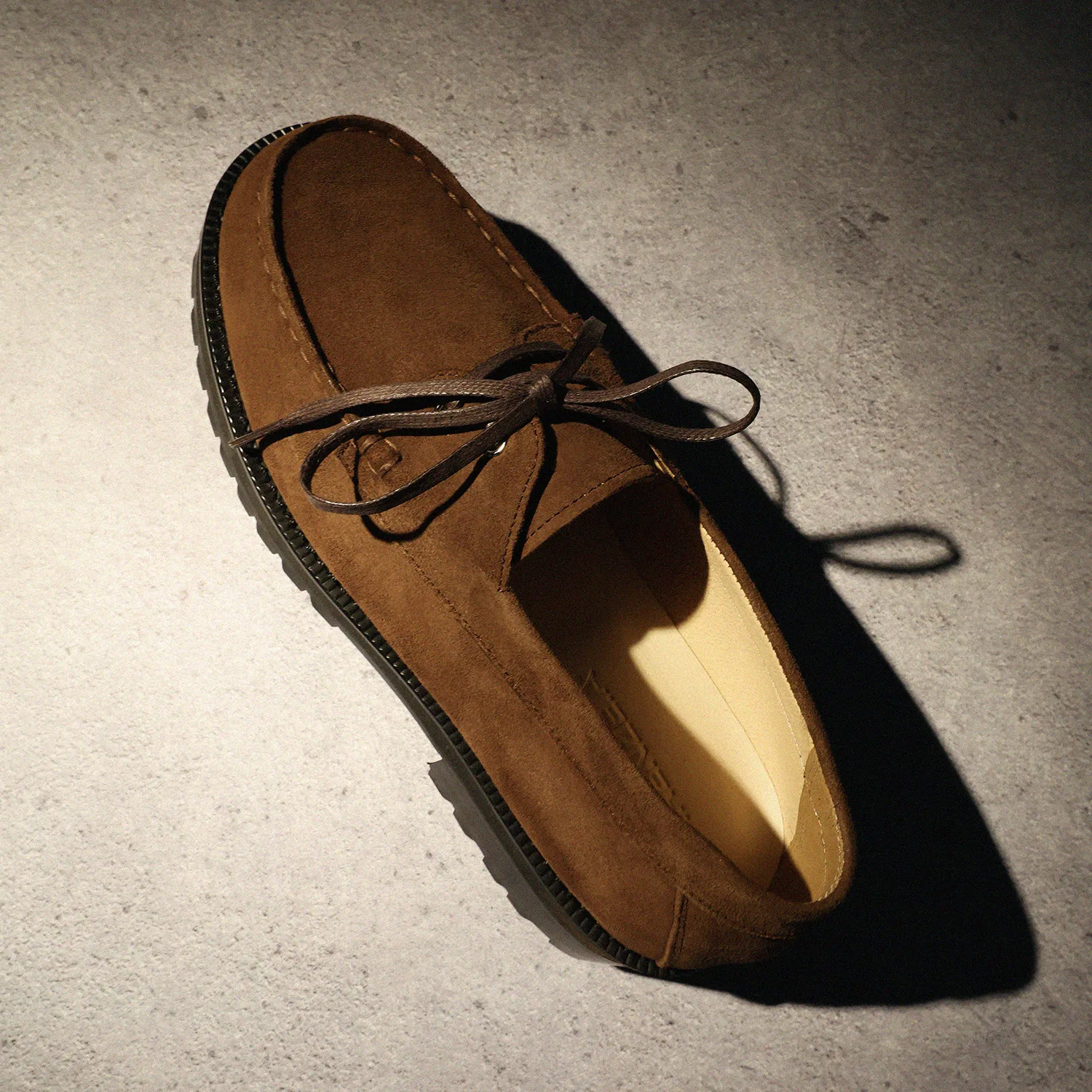 Мужские замшевые топсайдеры Firenze.A Standard Casual Sole, тёмно-коричневые — фото 2