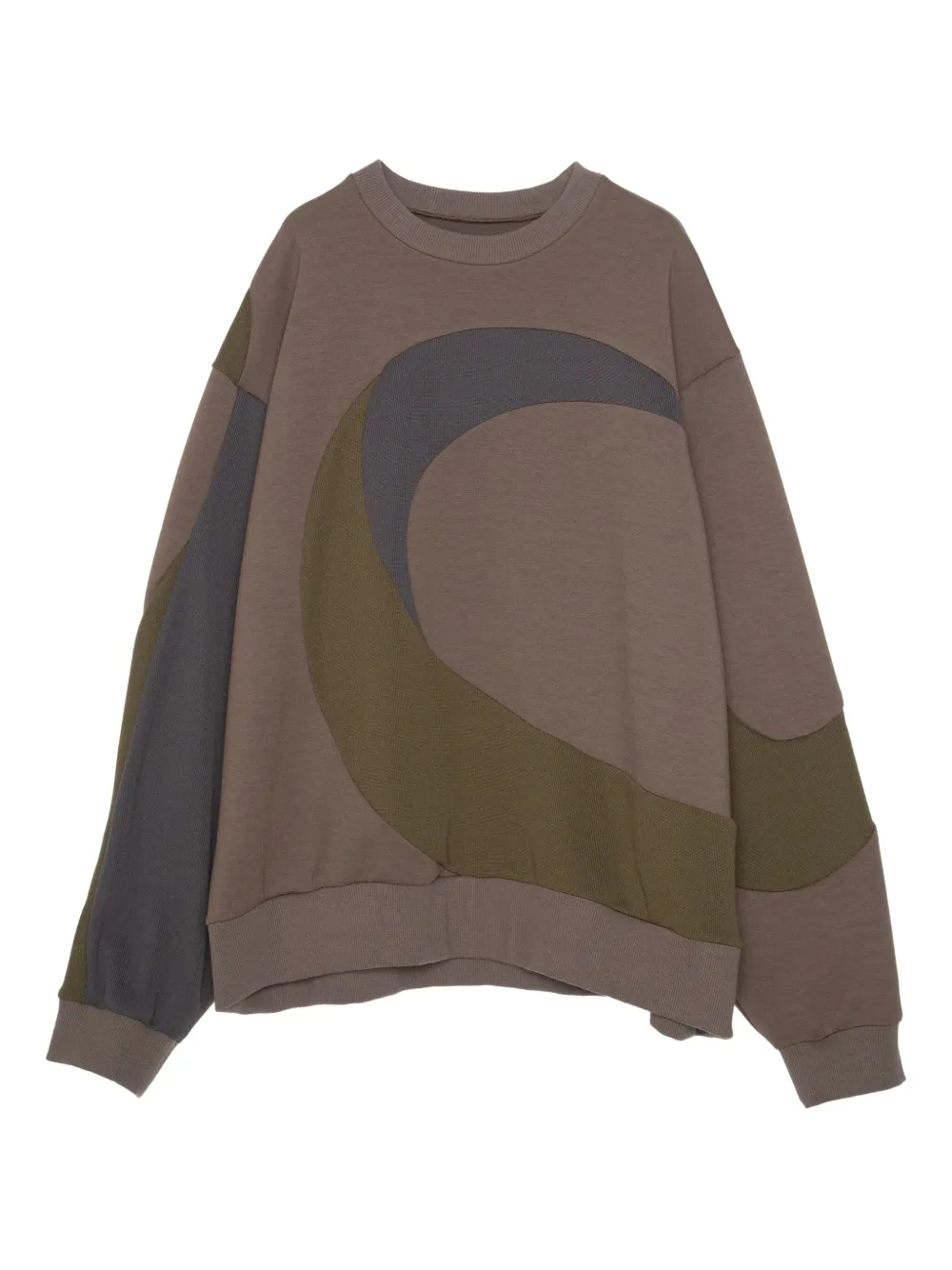 

Толстовка со вставками Yoshiokubo, коричневый