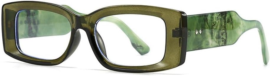 

Модные прямоугольные женские солнцезащитные очки в стиле ретро, ​​конфетные цвета, прозрачный градиент; мужские солнцезащитные очки с широкими дужками и заклепками SKFGNX, Dark Green Clear