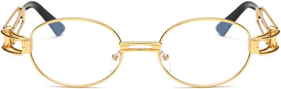 

Круглые солнцезащитные очки для женщин, винтажные, мужские, в металлической оправе, классический панк, с зеркальным покрытием, защита от УФ-излучения UV400 generic, Gold Frame Clear