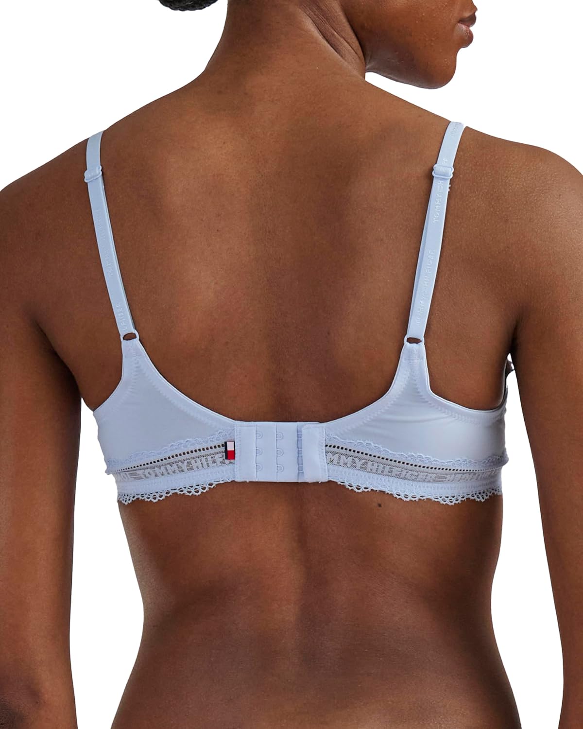 Женский бюстгальтер-майка Tommy Hilfiger с кружевной отделкой и микрофиброй, Sweet Blue — фото 4