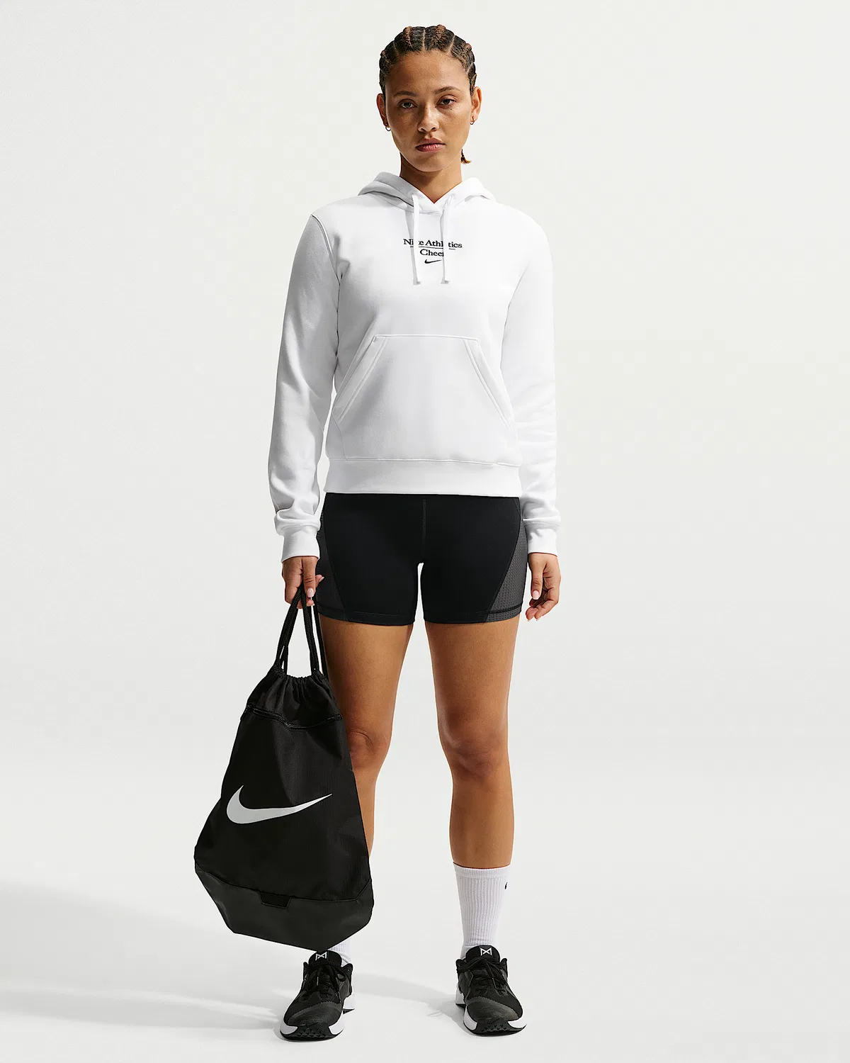 Женская худи Nike Cheer Pullover, White — фото 4
