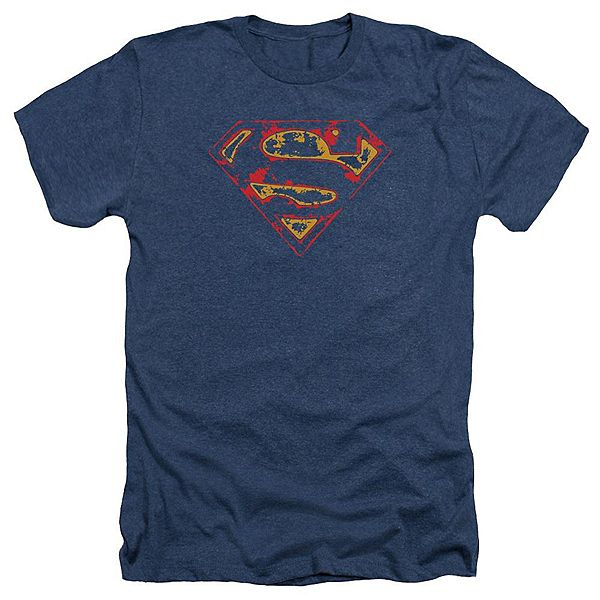 

Футболка Superman super distressed adult heather Licensed Character