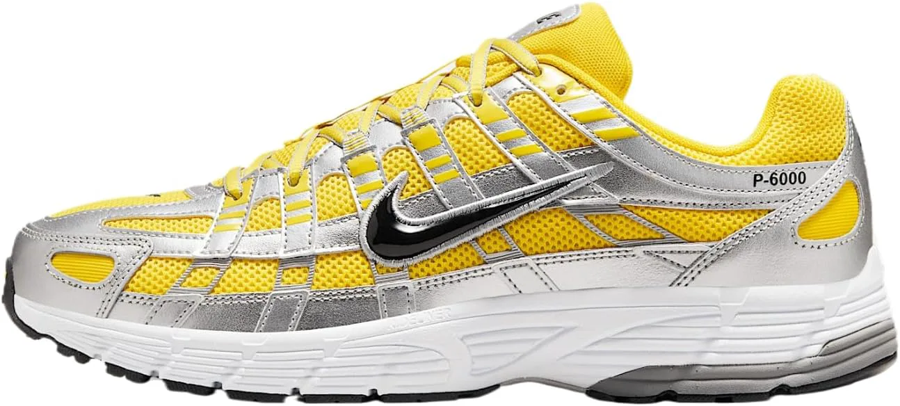 Мужские кроссовки Nike P-6000, металлик серебристый/белый/черный