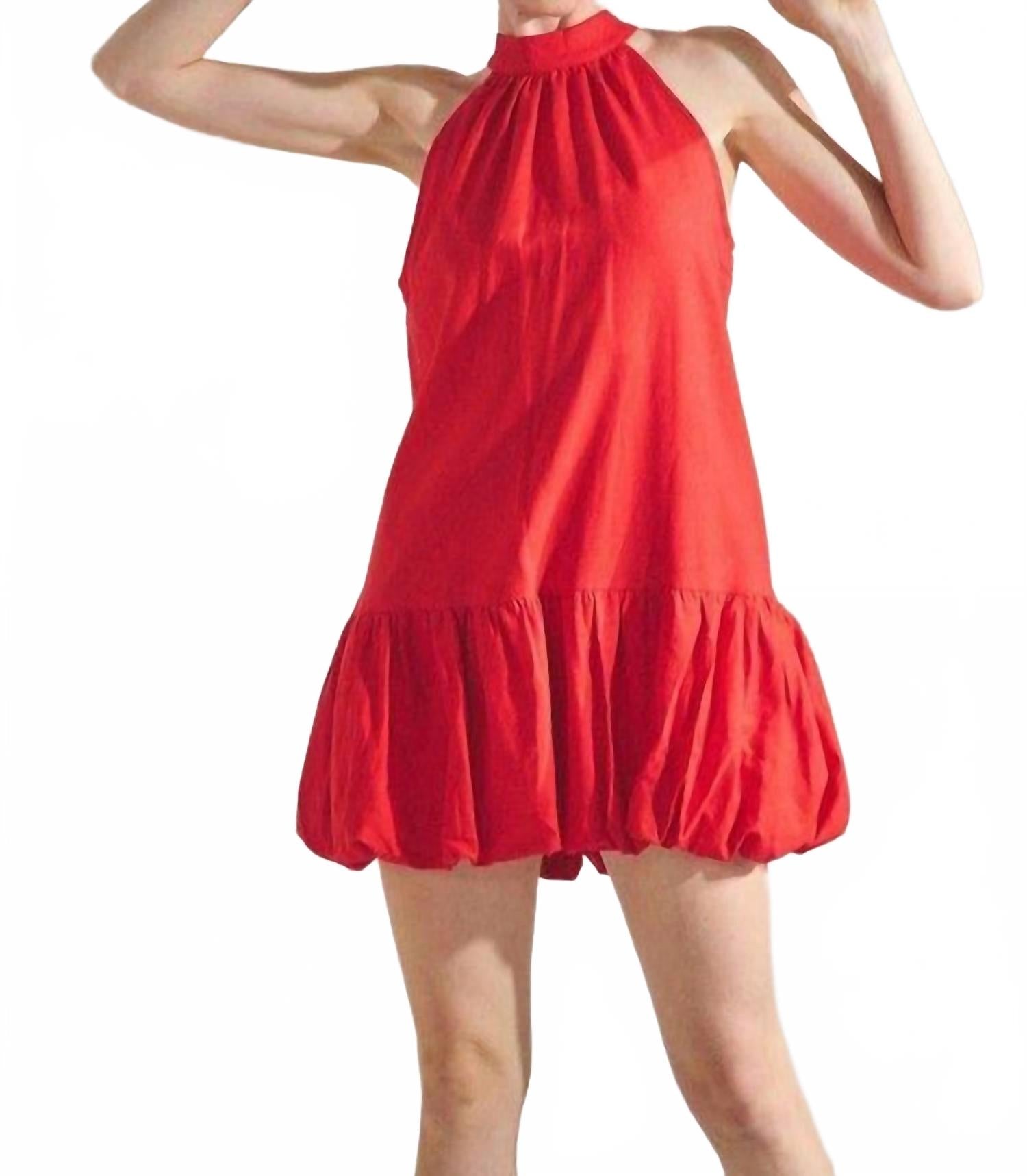 

Красное платье-бюстье Dress Hall