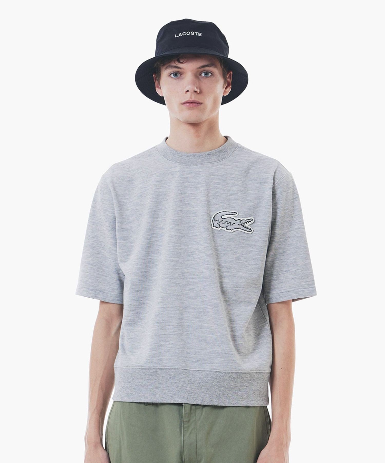 Толстовка с большим принтом в виде часов LACOSTE, Gray