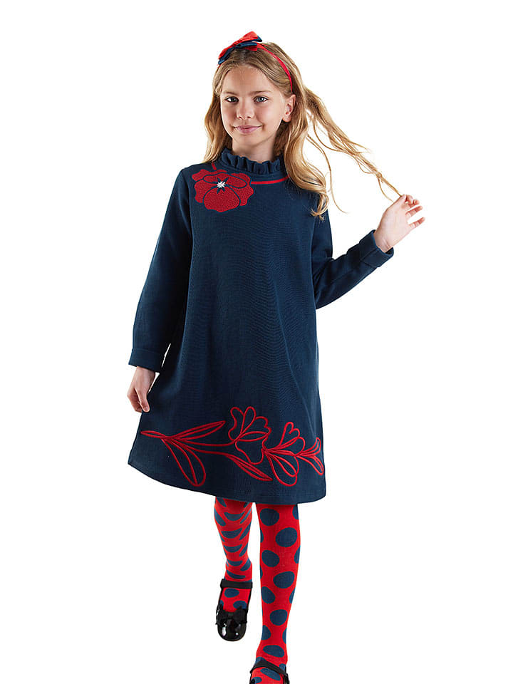 

Denokids Платье темно-синего цвета