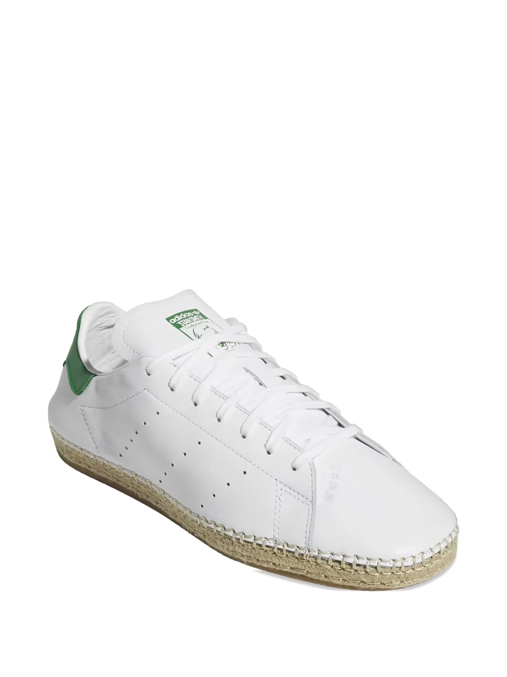 Кроссовки Stan Smith Footwear White/Green adidas, белый — фото 2