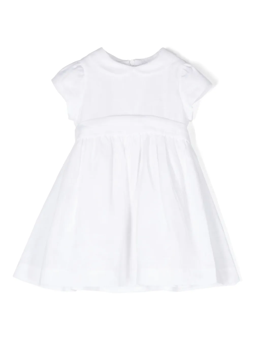 

Льняное платье со складками Il Gufo, белый