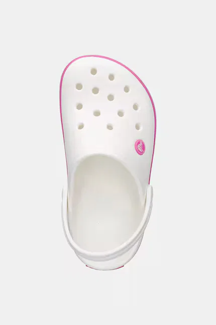 Тапочки с технологией Croslite Crocband Kids Clog Crocs, белый — фото 4