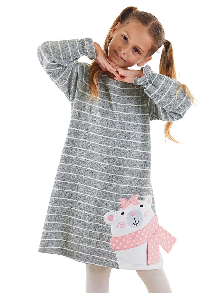 

Платье Denokids Kleid Teddy Bear, серый