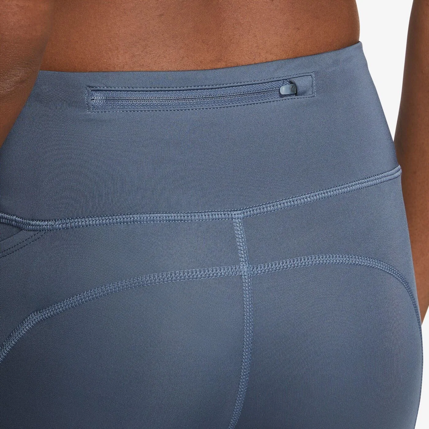 Футболка Nike DF Fast Crop, женская, Diffused Blue/Reflective Silv — фото 3