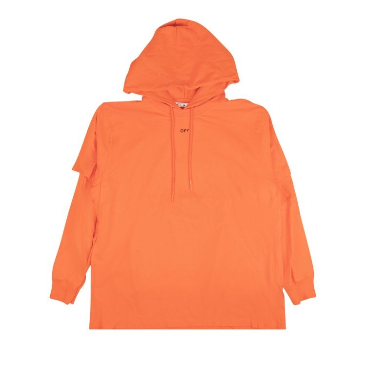 

Худи Off-White Stencil Double Tee Hoodie Orange/Black, оранжевый
