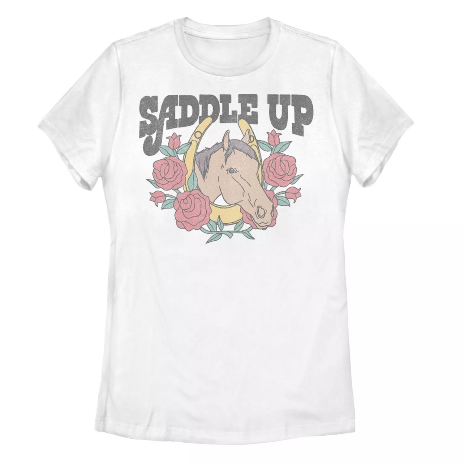 

Футболка Saddle Up с цветочным рисунком лошади для юниоров