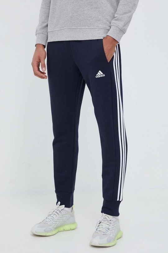 

Спортивные брюки из хлопка adidas, темно-синий