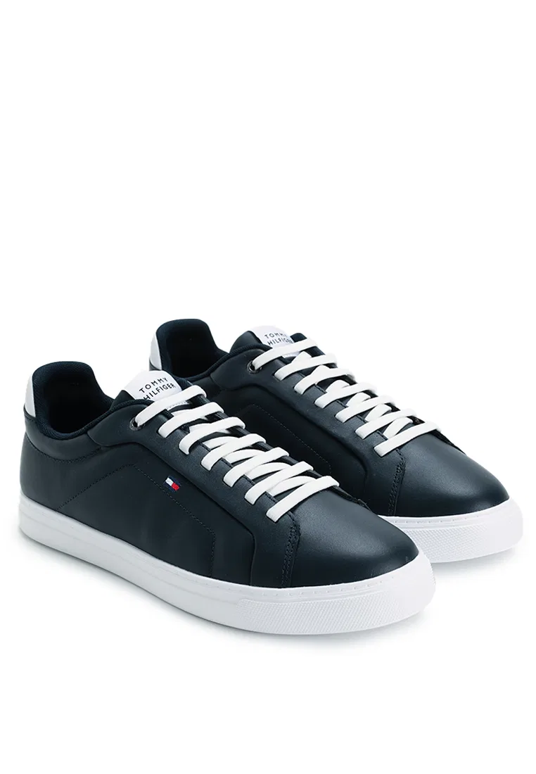 Кроссовки кожаные, Icon Leather Court Trainers, TH Mainline Tommy Hilfiger, темно-синий — фото 2